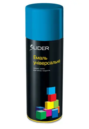 Емаль SLIDER color універсальна 5015 блакитна, в аер. упаковці, 400 мл